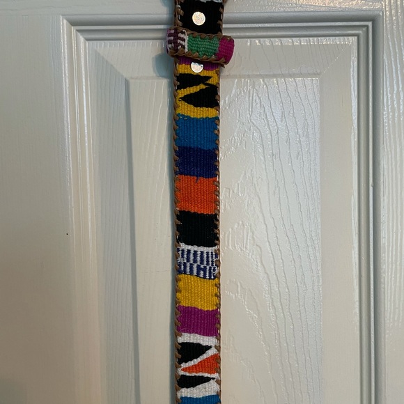 Vintage Colorful Patterned Belt - Picture 2 of 6
